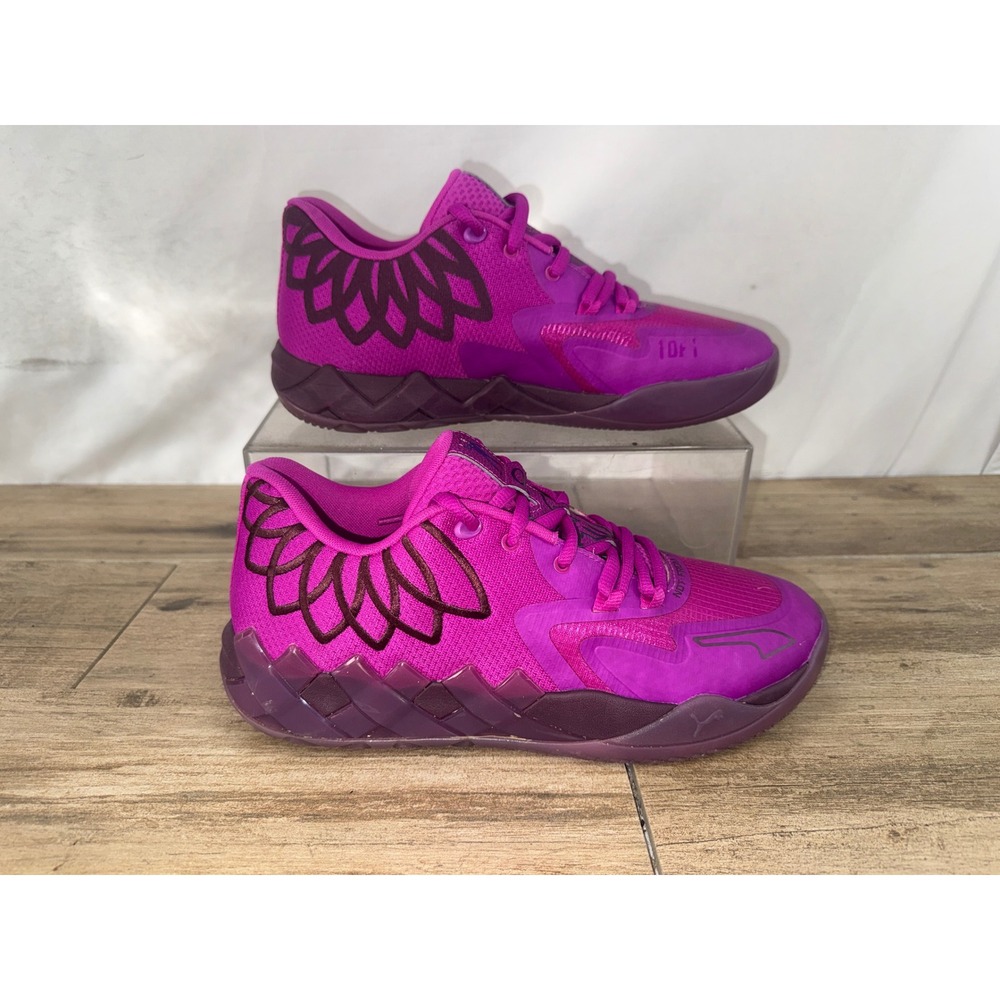 Puma MB.01 Low Basketball Shoes Mens Size 10 Purple Pink "Not‎ From Here"